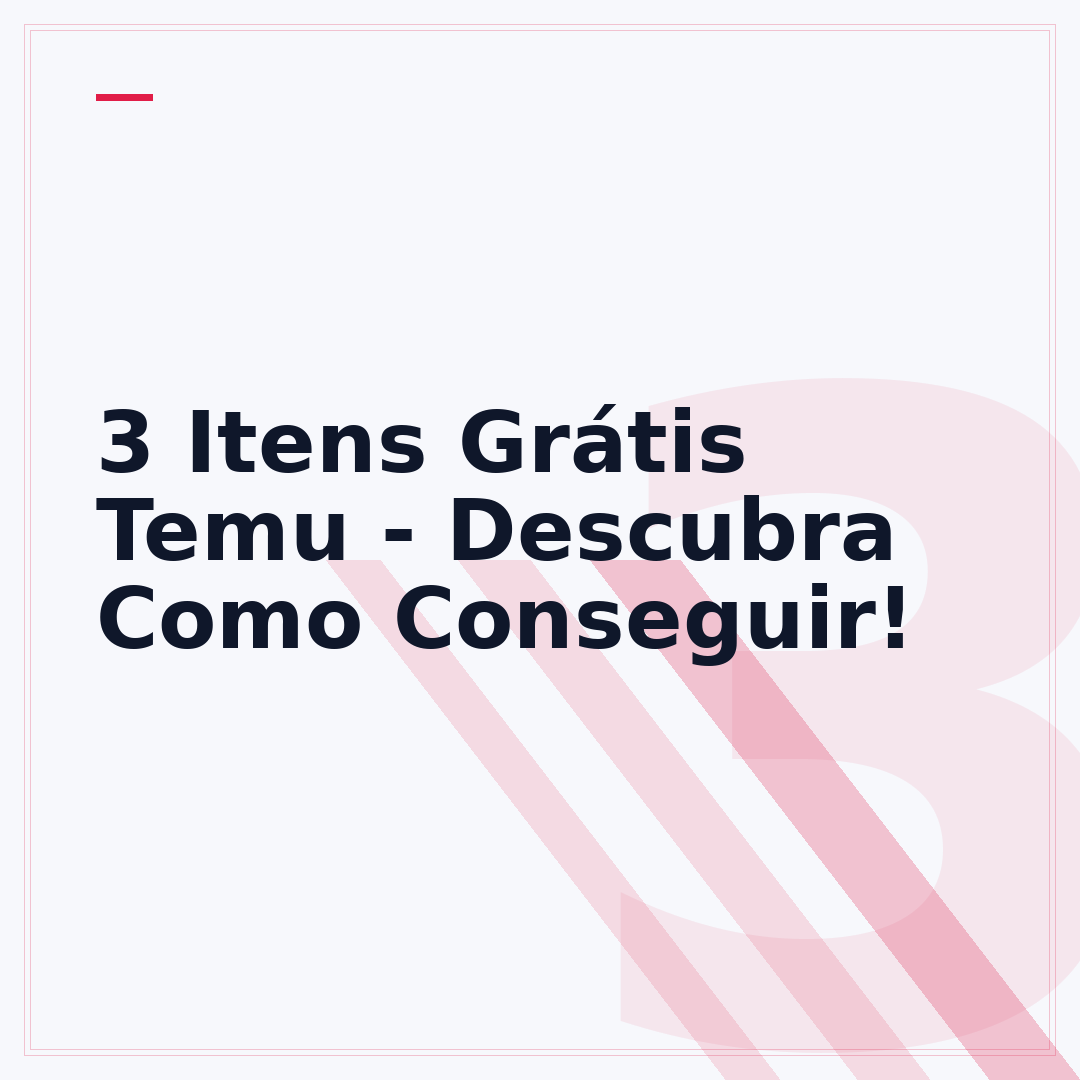 3 Itens Grátis Temu - Descubra Como Conseguir!