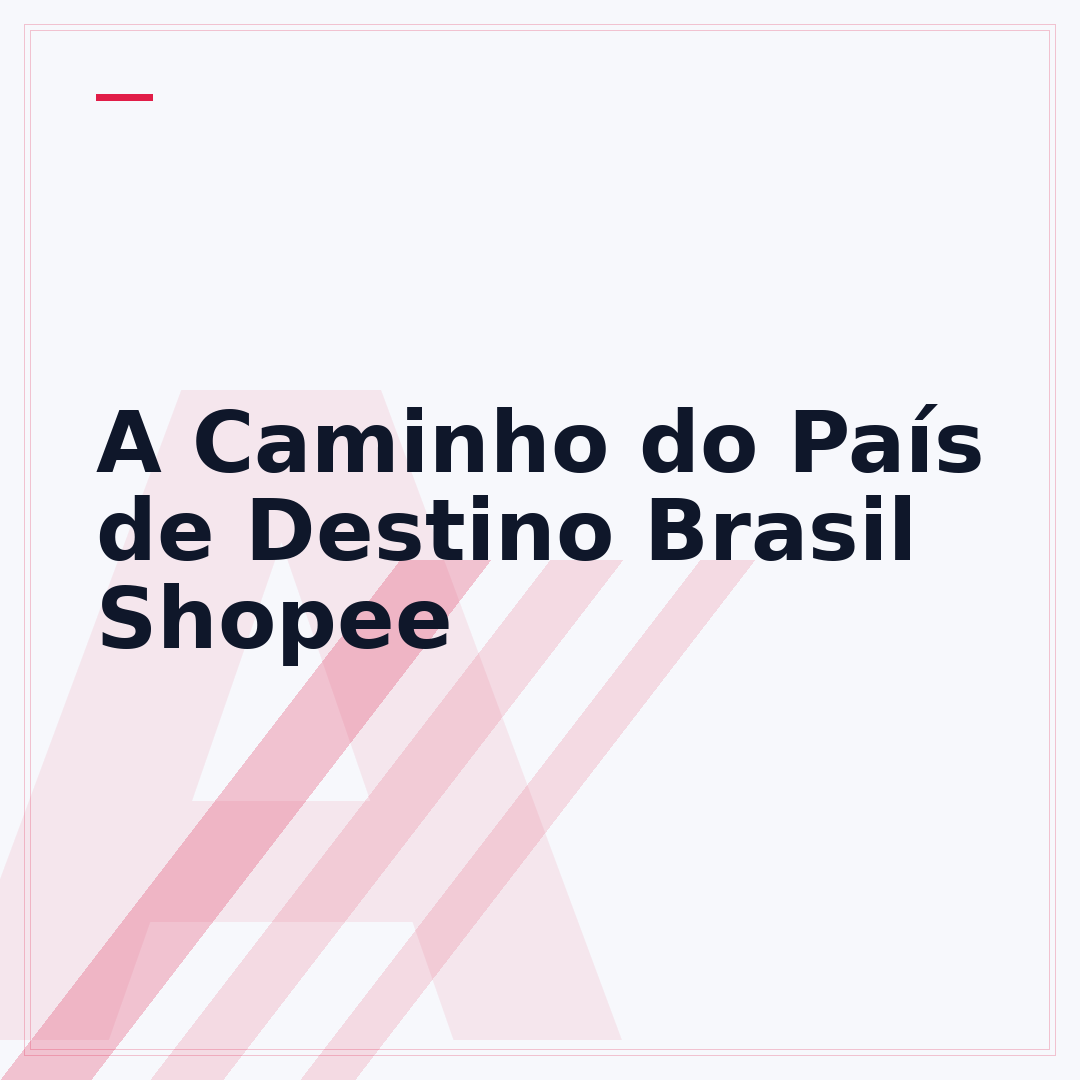 A Caminho do País de Destino Brasil Shopee