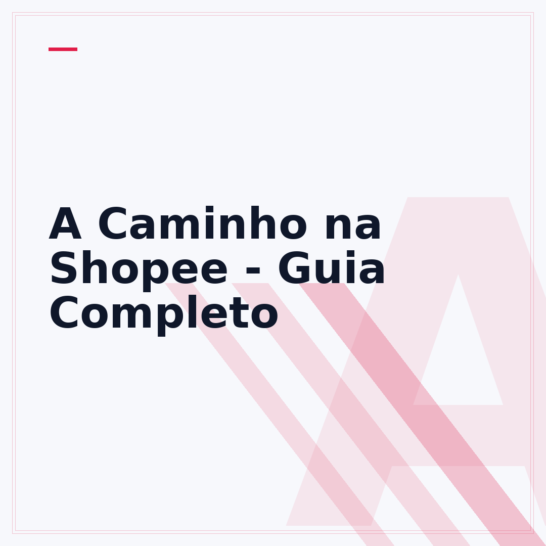 A Caminho na Shopee - Guia Completo
