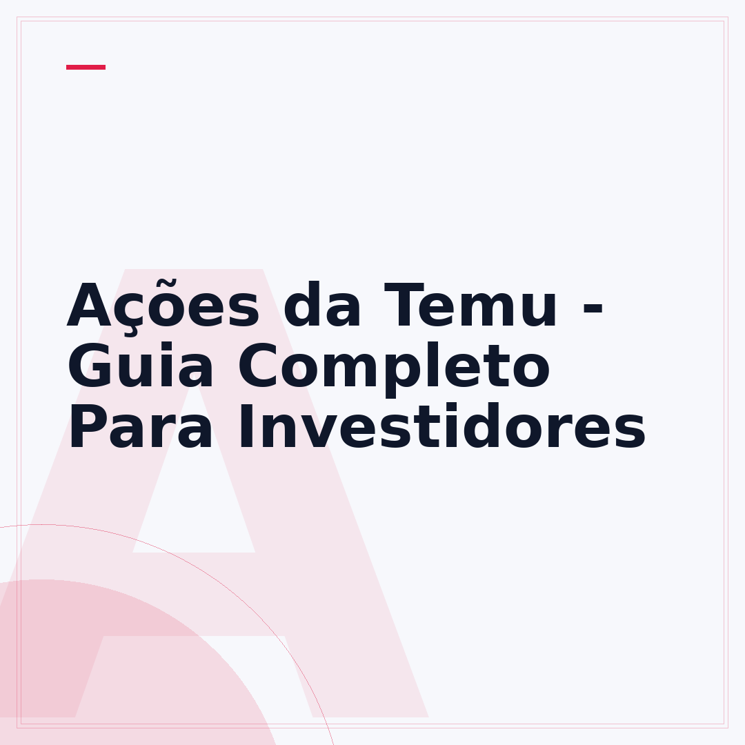 Ações da Temu - Guia Completo Para Investidores