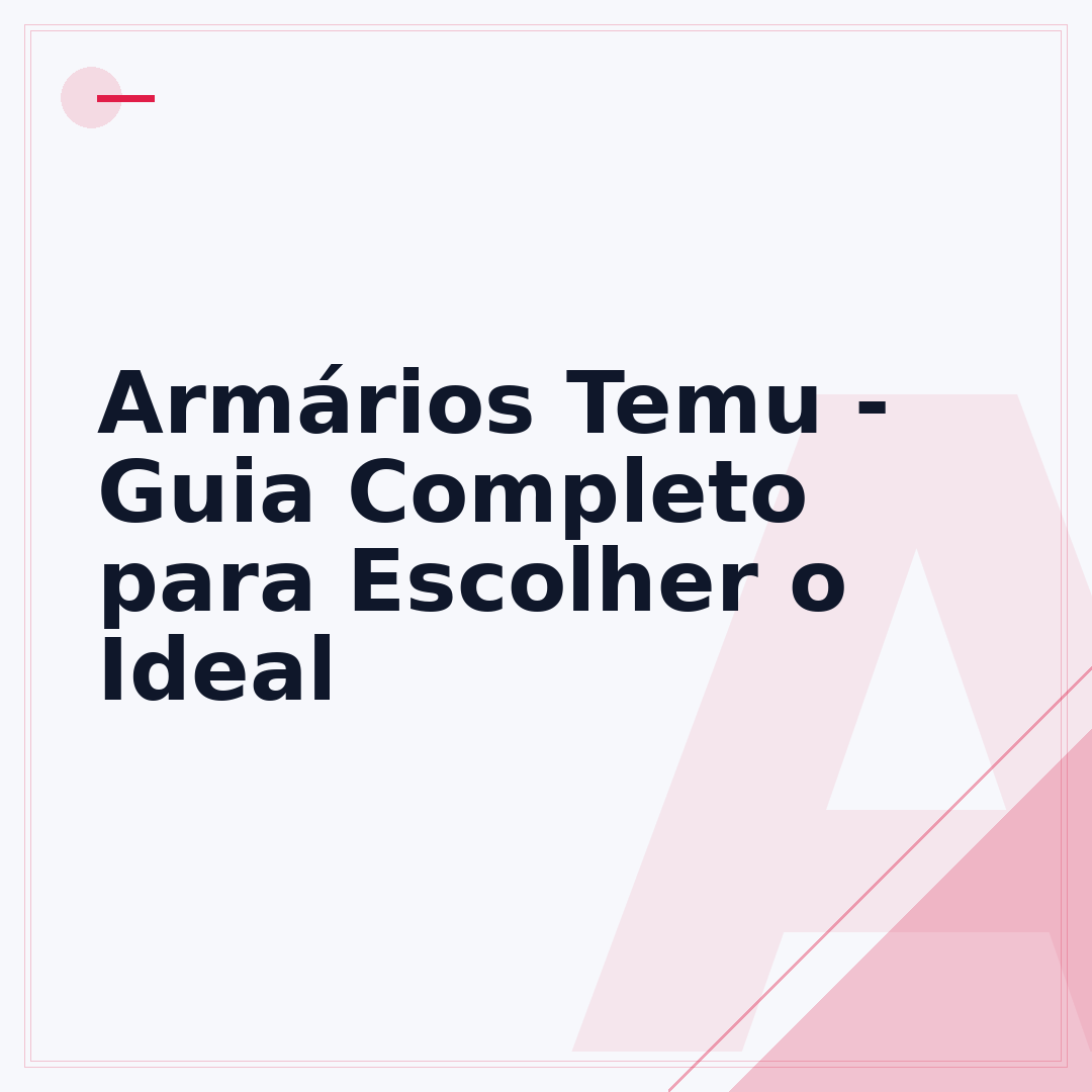 Armários Temu - Guia Completo para Escolher o Ideal