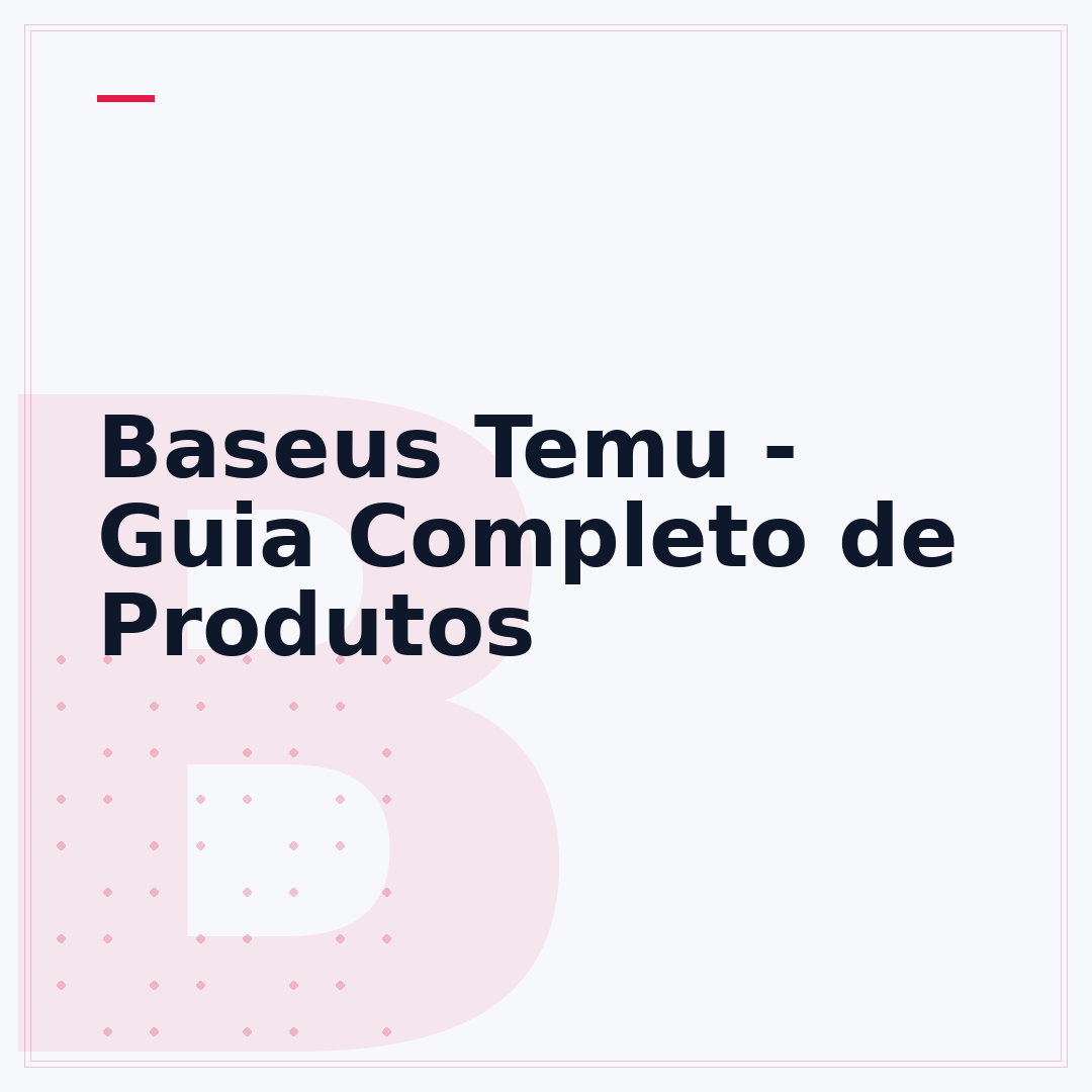 Baseus Temu - Guia Completo de Produtos