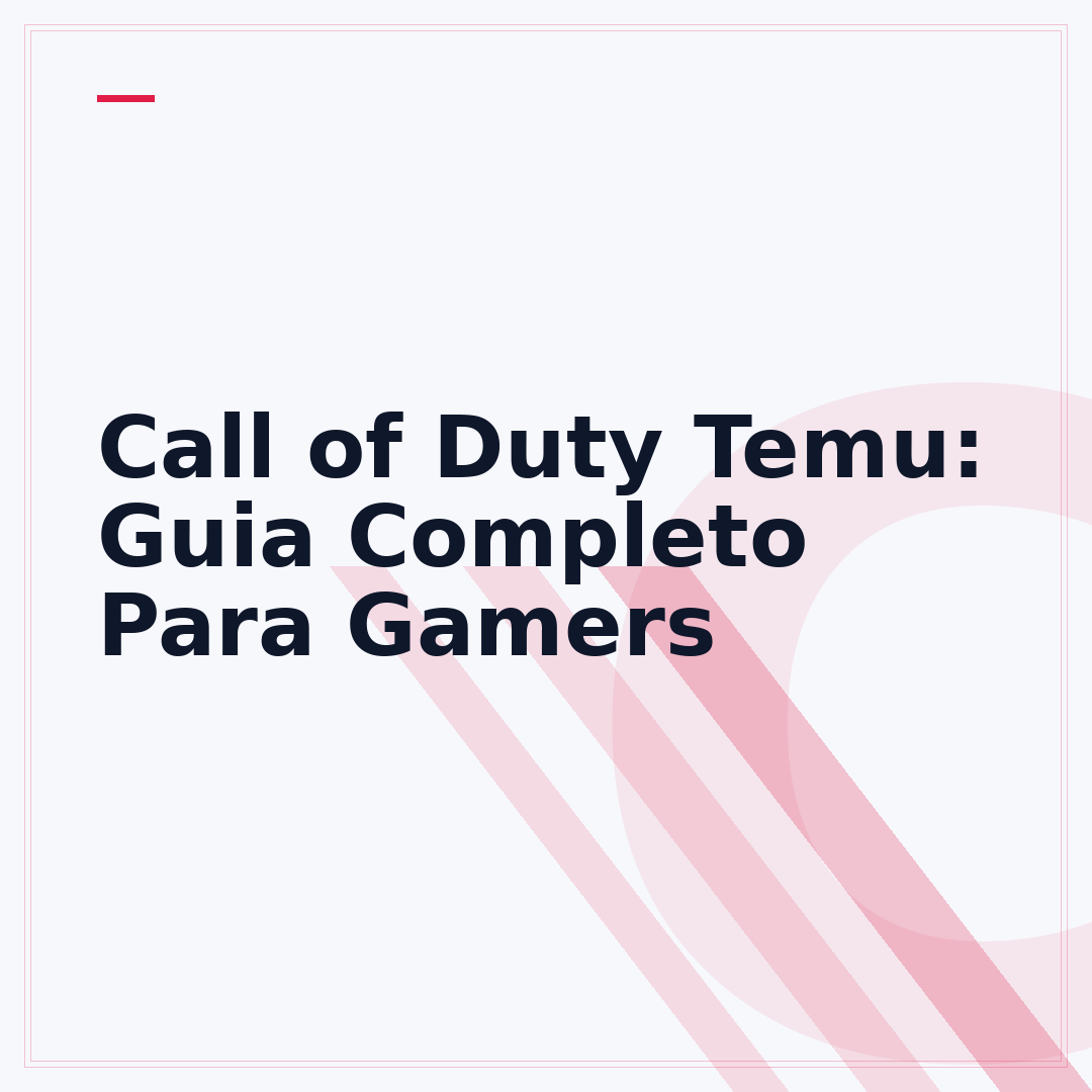 Call of Duty Temu: Guia Completo Para Gamers
