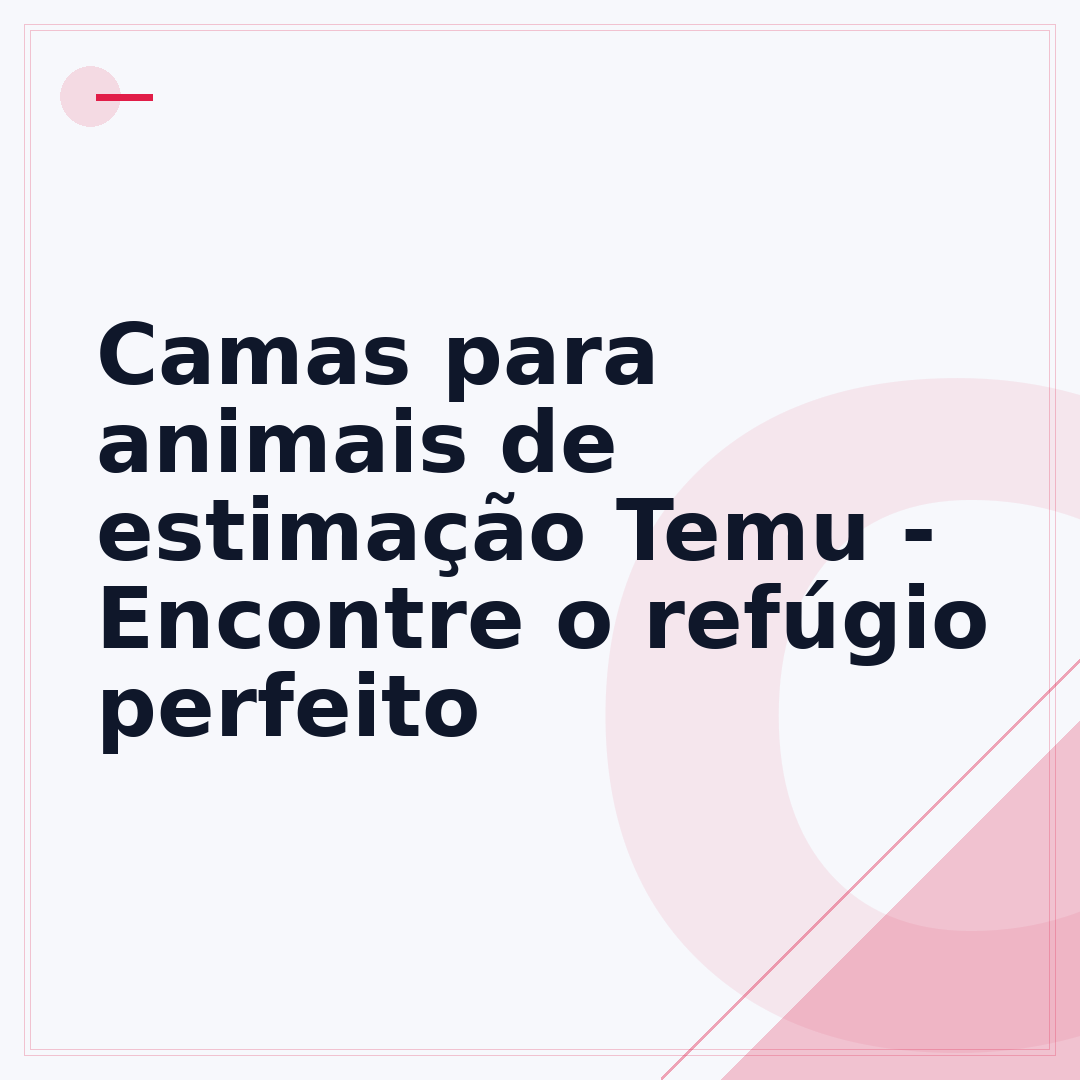 Camas para animais de estimação Temu - Encontre o refúgio perfeito