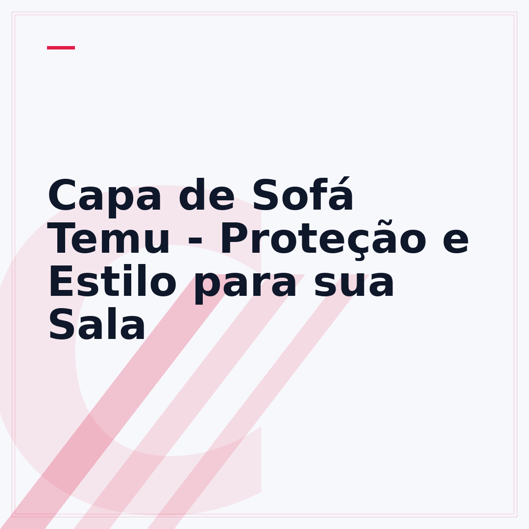 Capa de Sofá Temu - Proteção e Estilo para sua Sala