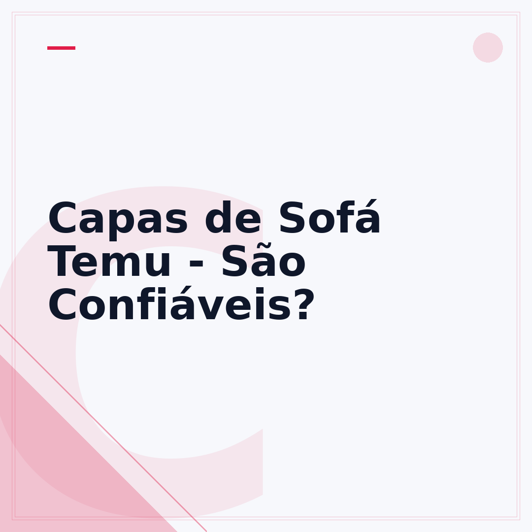 Capas de Sofá Temu - São Confiáveis?