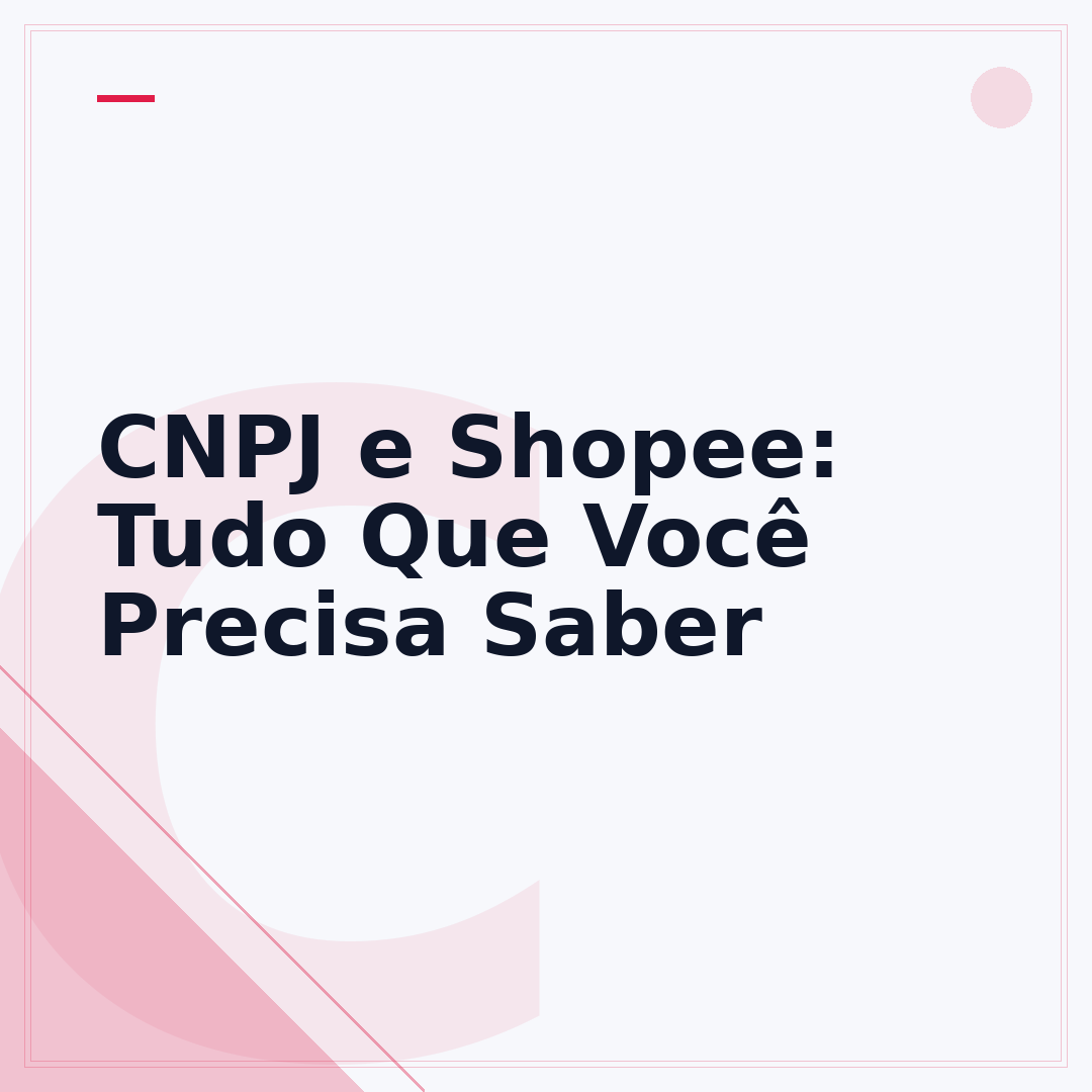 CNPJ e Shopee: Tudo Que Você Precisa Saber