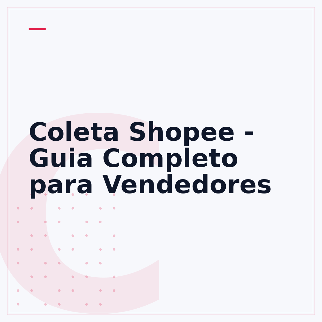 Coleta Shopee - Guia Completo para Vendedores
