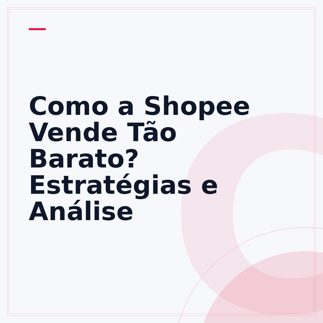 Como a Shopee Vende Tão Barato? Estratégias e Análise