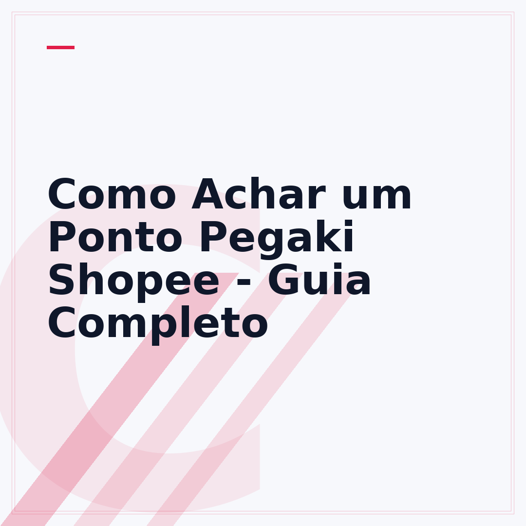 Como Achar um Ponto Pegaki Shopee - Guia Completo