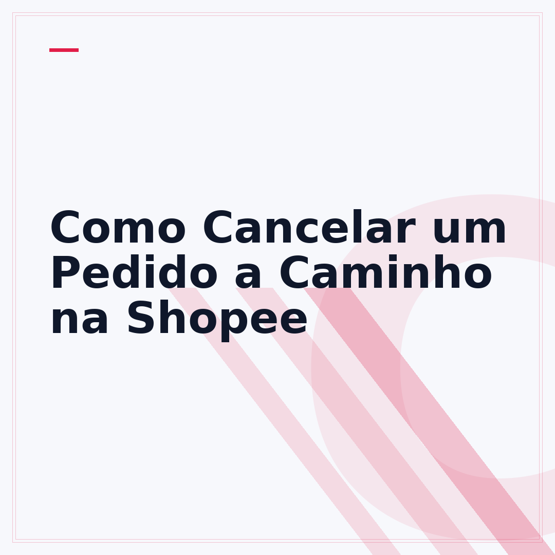 Como Cancelar um Pedido a Caminho na Shopee