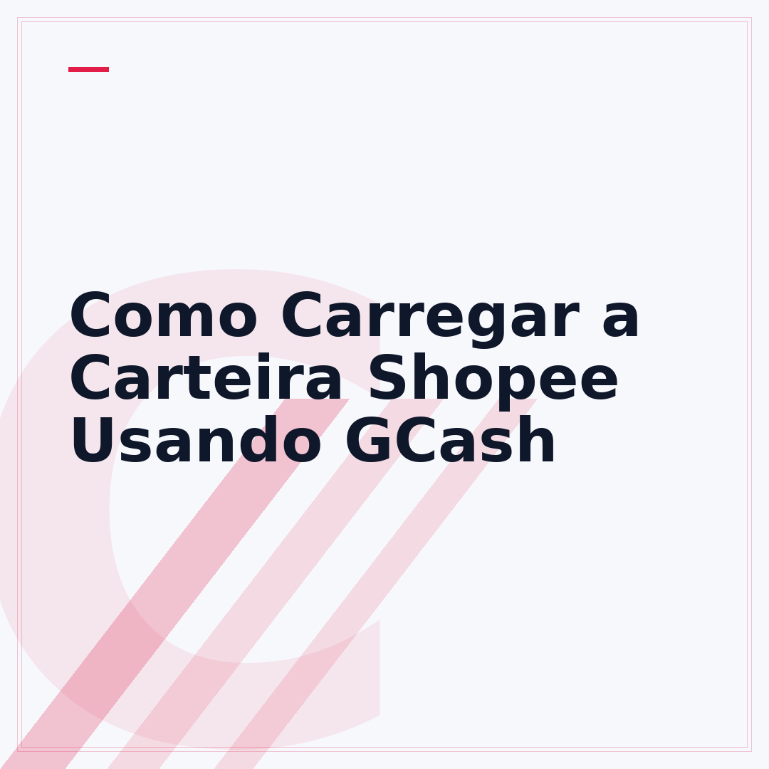 Como Carregar a Carteira Shopee Usando GCash