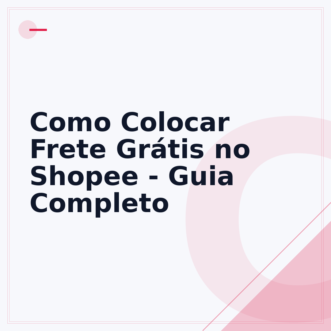 Como Colocar Frete Grátis no Shopee - Guia Completo