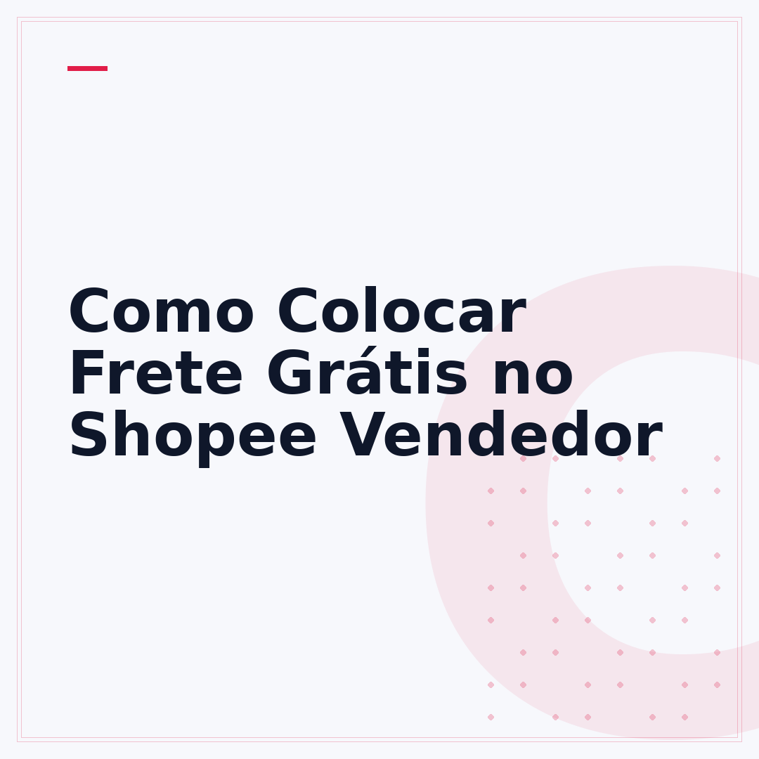 Como Colocar Frete Grátis no Shopee Vendedor