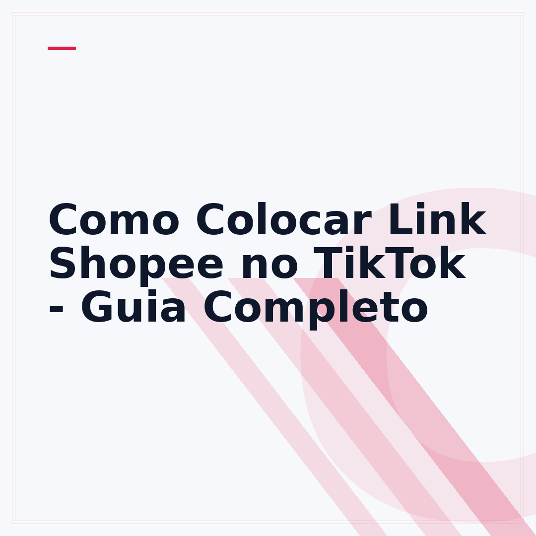Como Colocar Link Shopee no TikTok - Guia Completo