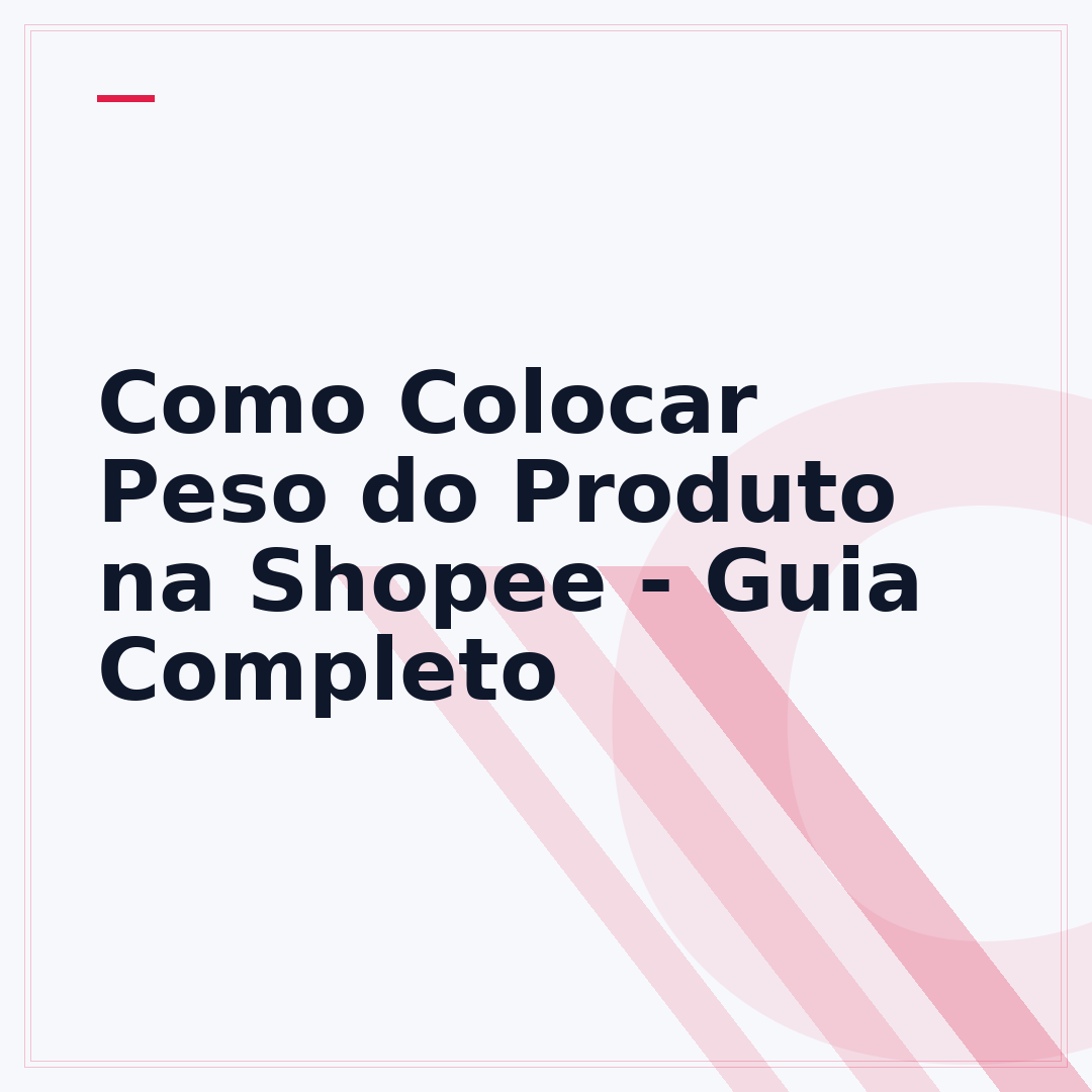 Como Colocar Peso do Produto na Shopee - Guia Completo