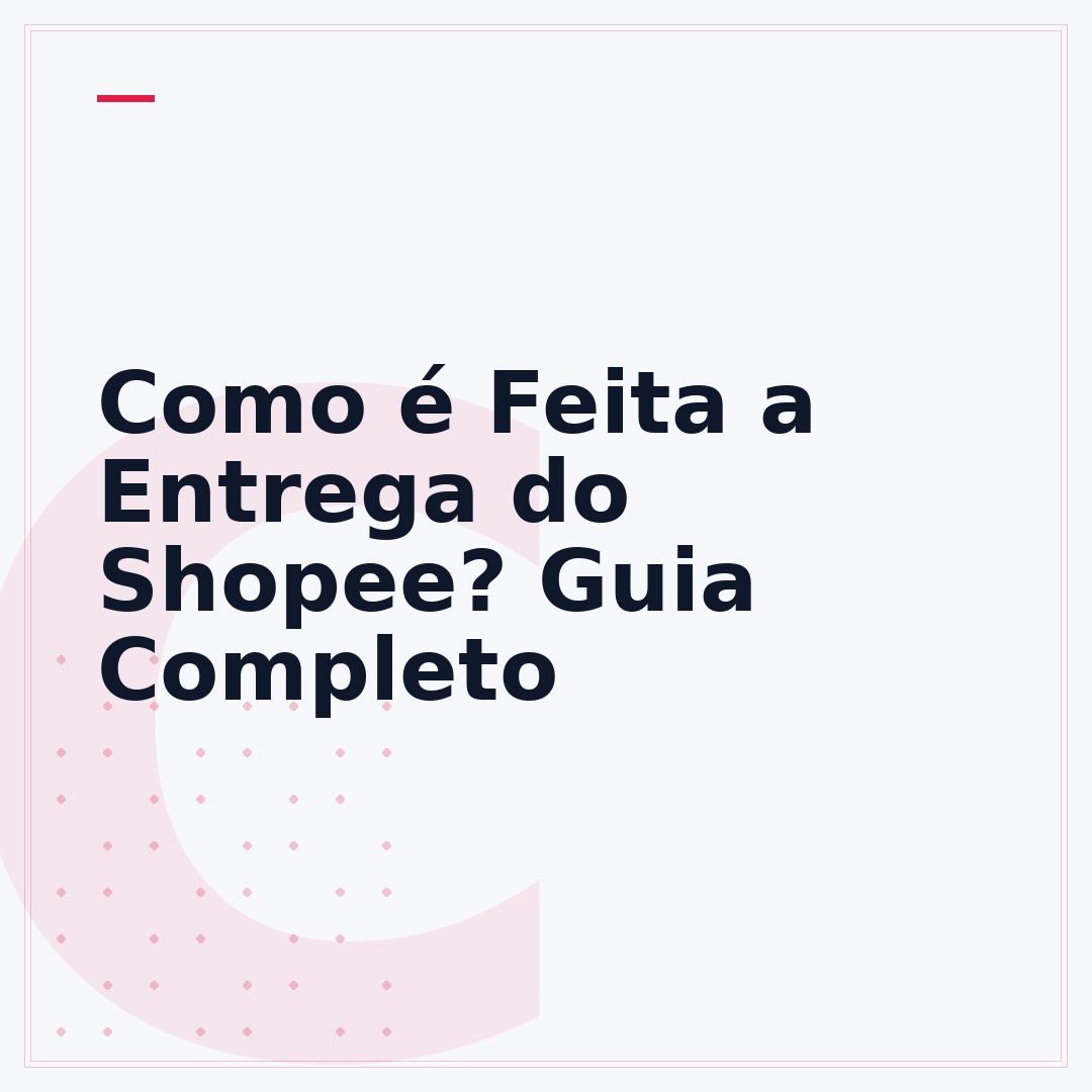 Como é Feita a Entrega do Shopee? Guia Completo