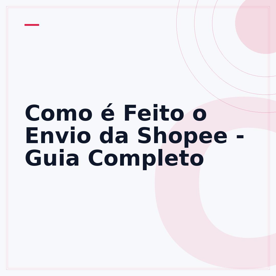 Como é Feito o Envio da Shopee - Guia Completo