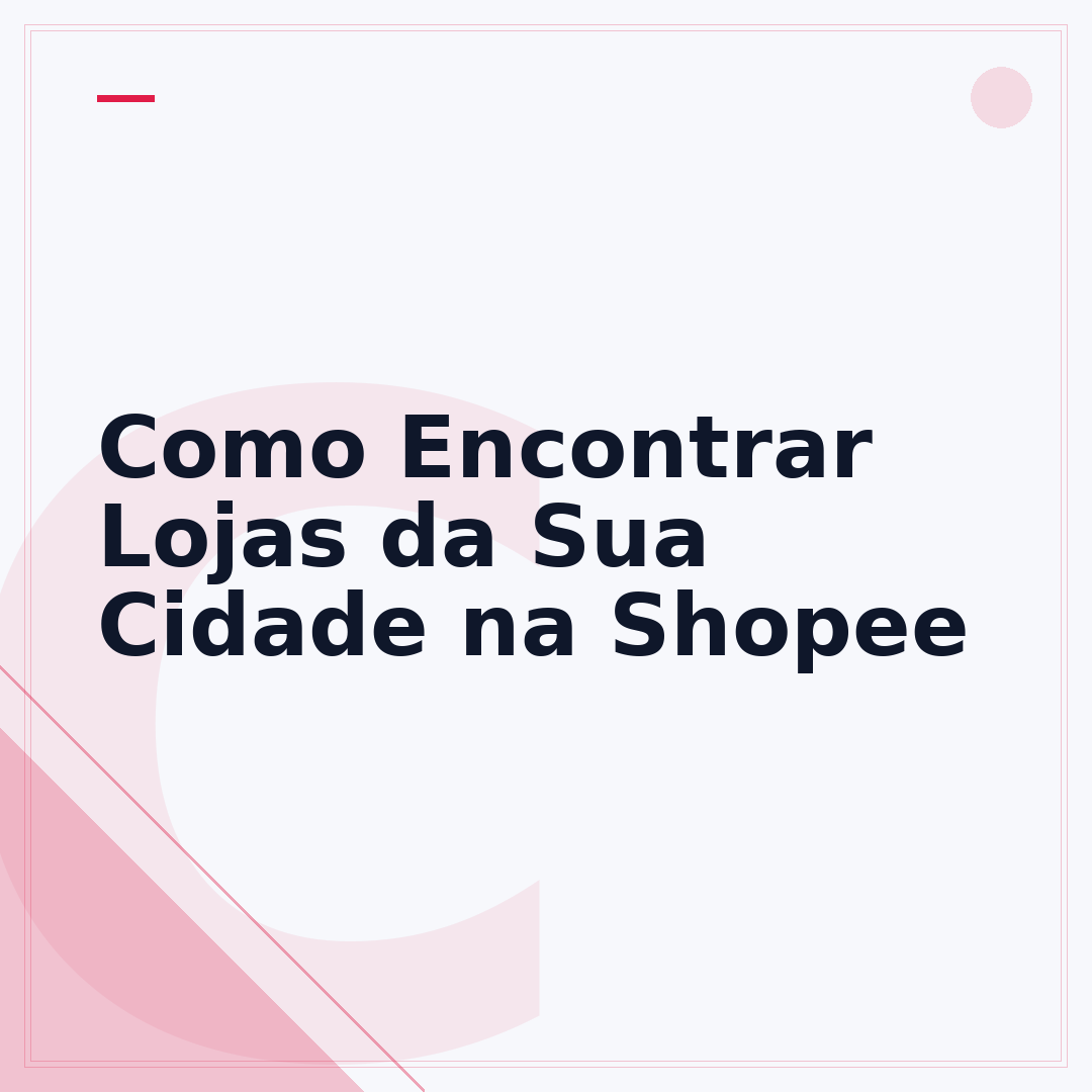 Como Encontrar Lojas da Sua Cidade na Shopee