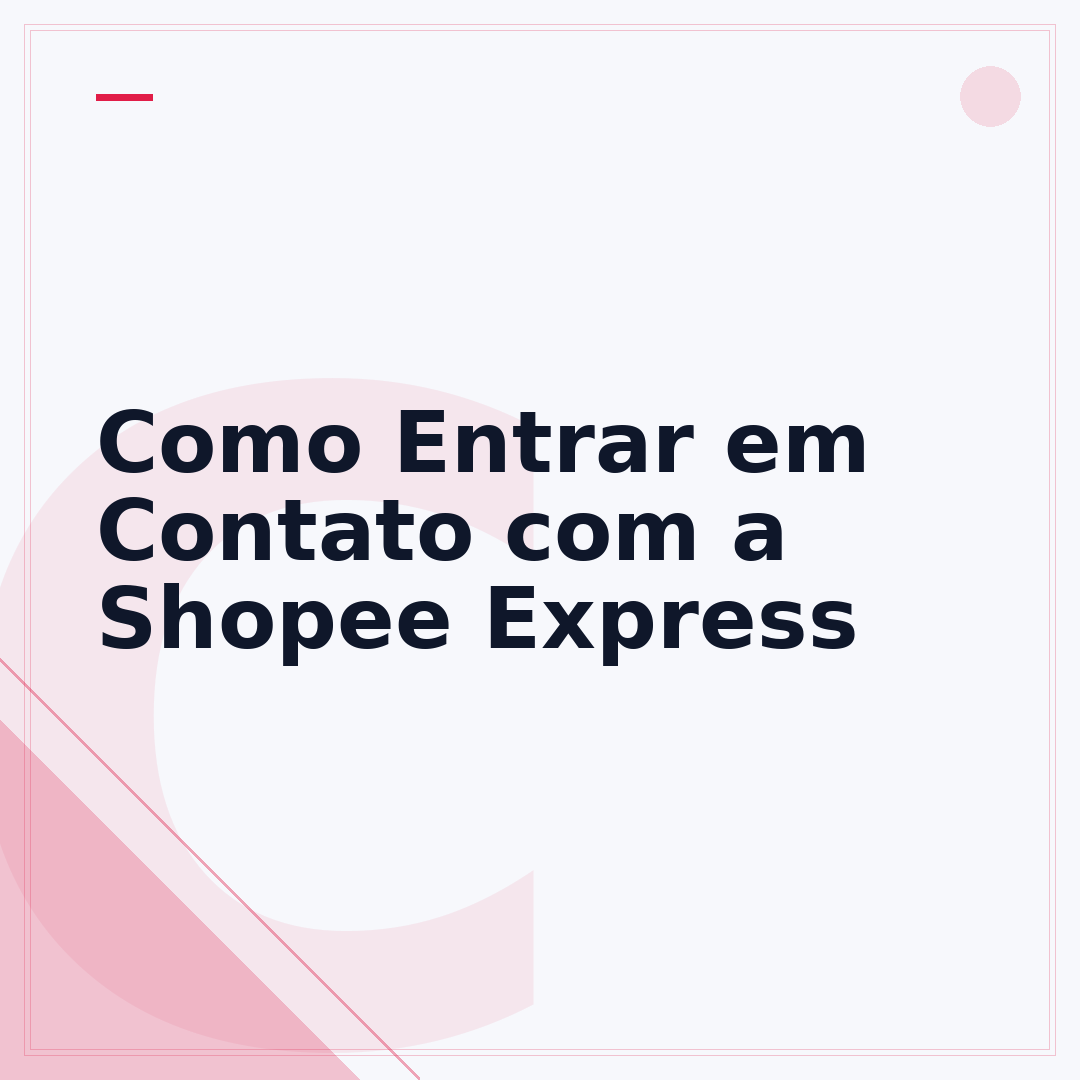 Como Entrar em Contato com a Shopee Express