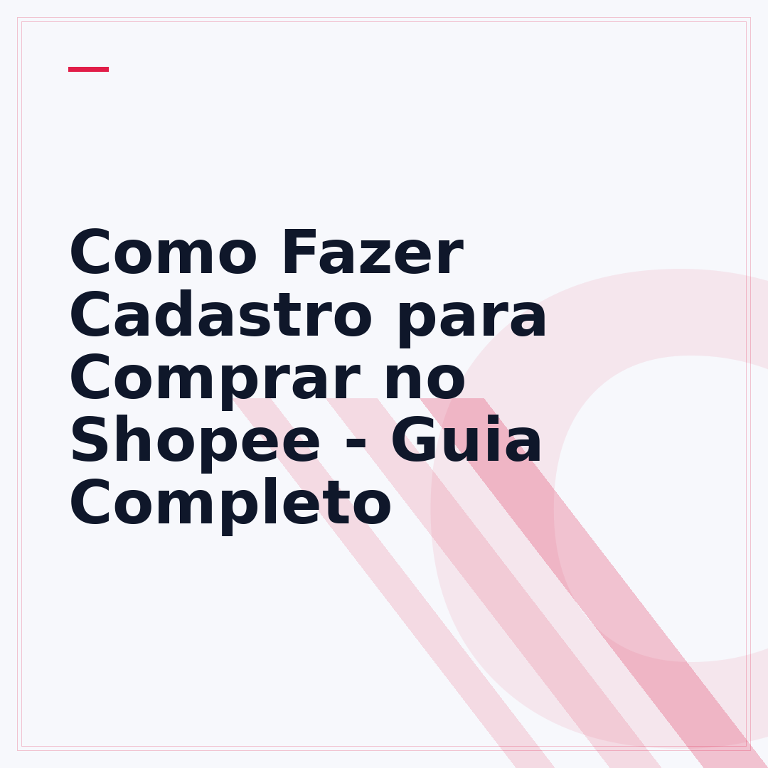 Como Fazer Cadastro para Comprar no Shopee - Guia Completo