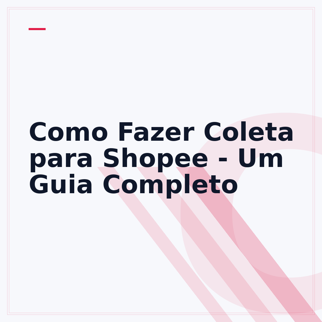 Como Fazer Coleta para Shopee - Um Guia Completo
