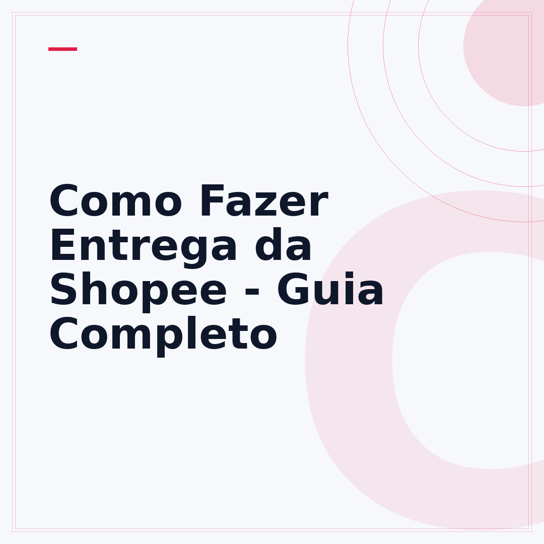 Como Fazer Entrega da Shopee - Guia Completo