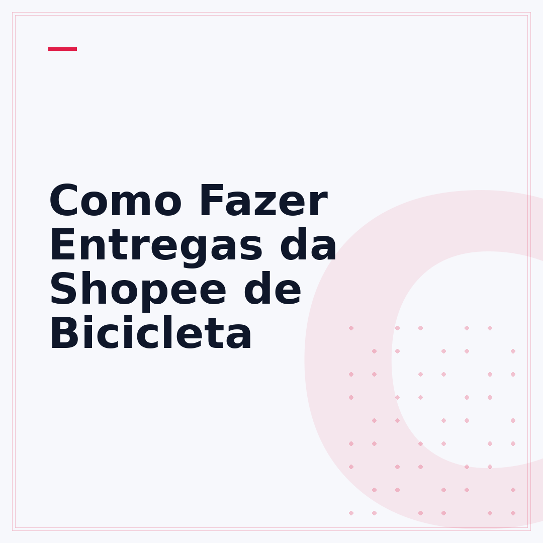 Como Fazer Entregas da Shopee de Bicicleta