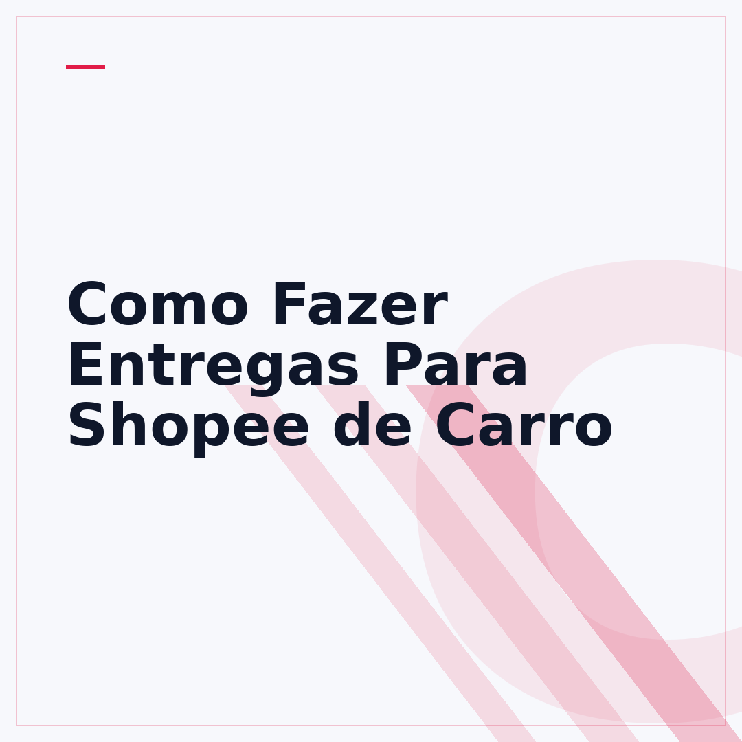 Como Fazer Entregas Para Shopee de Carro