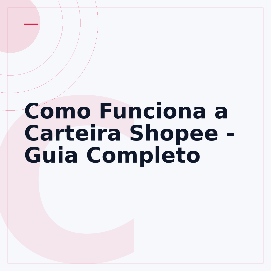 Como Funciona a Carteira Shopee - Guia Completo