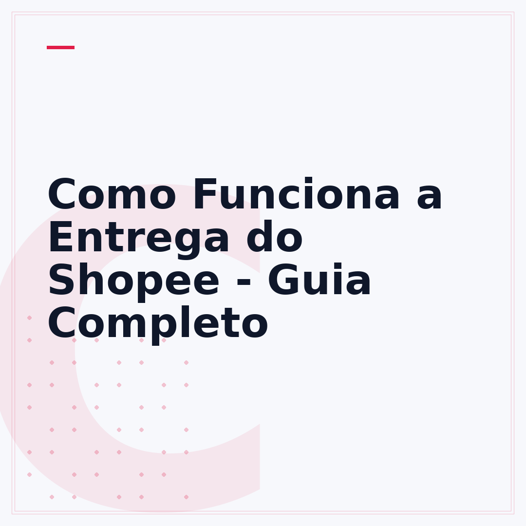 Como Funciona a Entrega do Shopee - Guia Completo