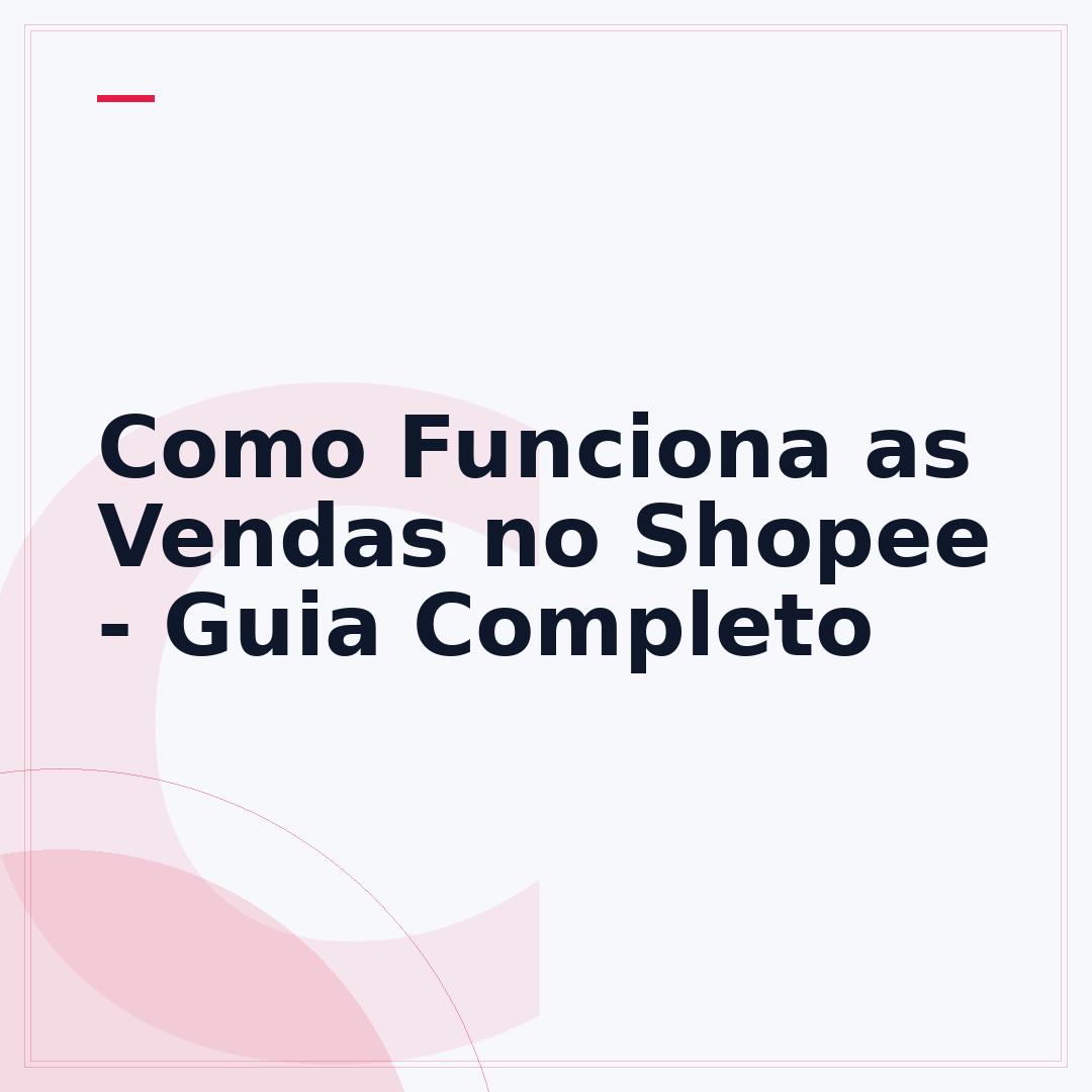 Como Funciona as Vendas no Shopee - Guia Completo