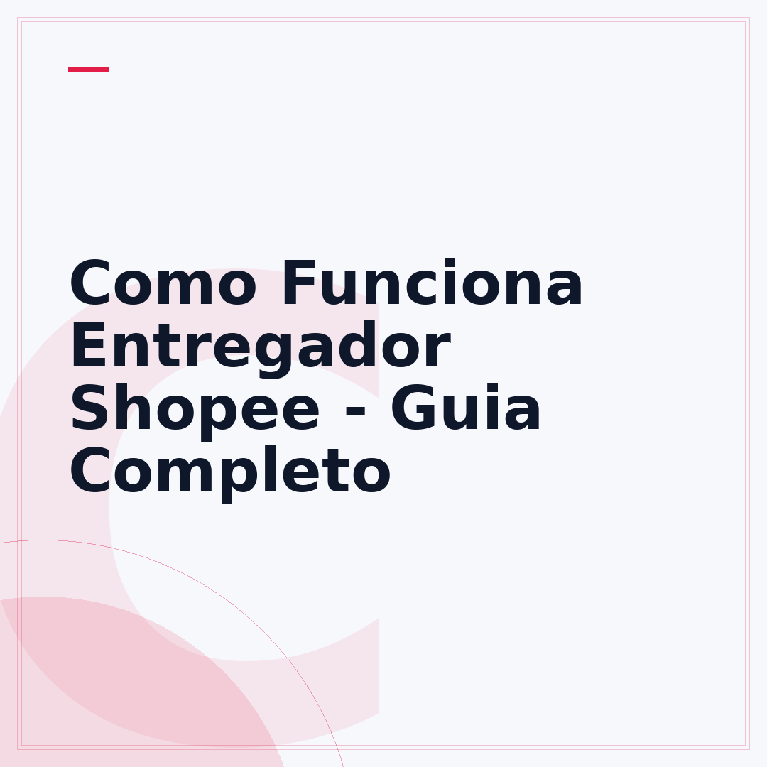 Como Funciona Entregador Shopee - Guia Completo