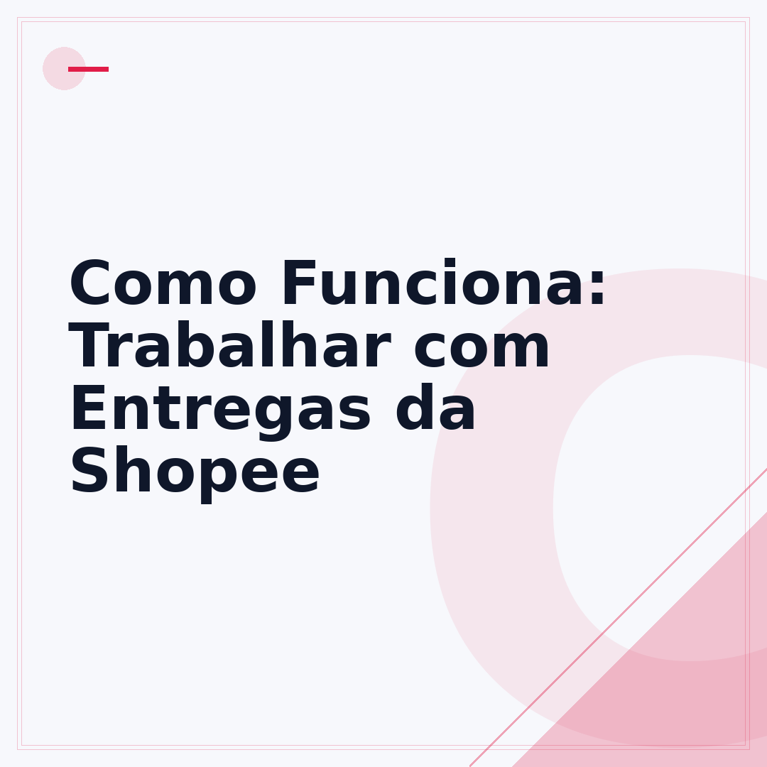 Como Funciona: Trabalhar com Entregas da Shopee