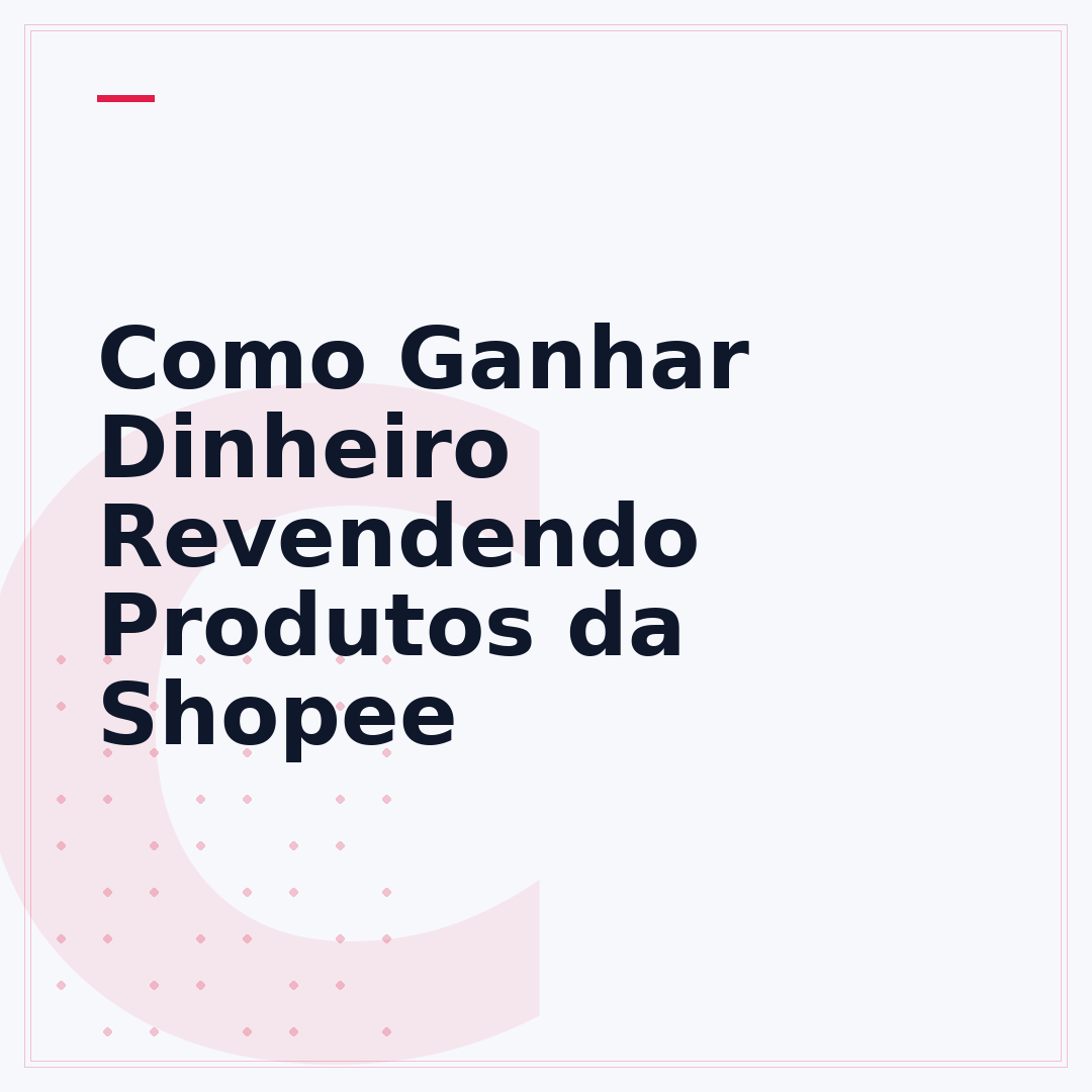 Como Ganhar Dinheiro Revendendo Produtos da Shopee