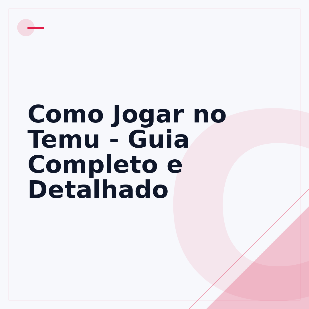 Como Jogar no Temu - Guia Completo e Detalhado