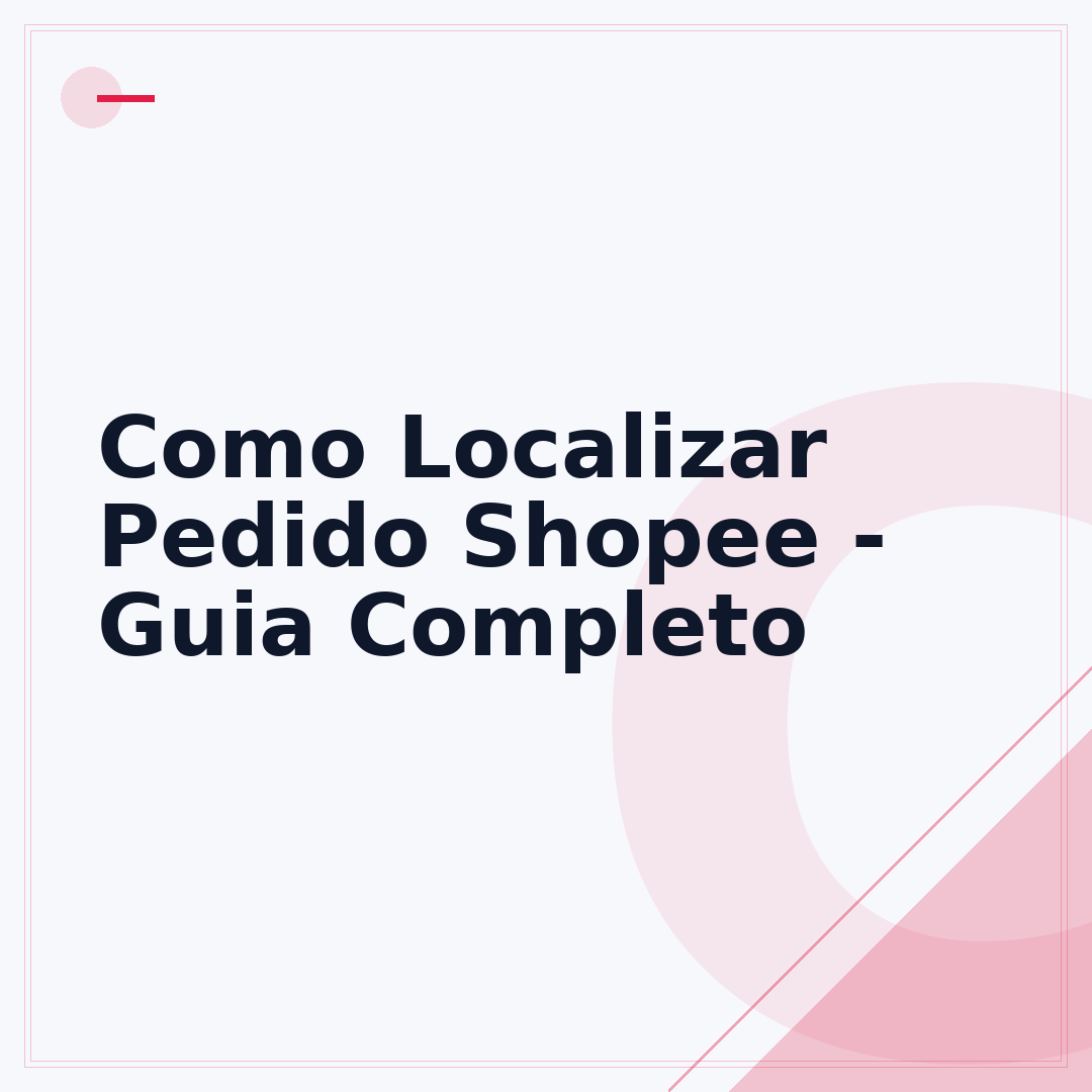 Como Localizar Pedido Shopee - Guia Completo