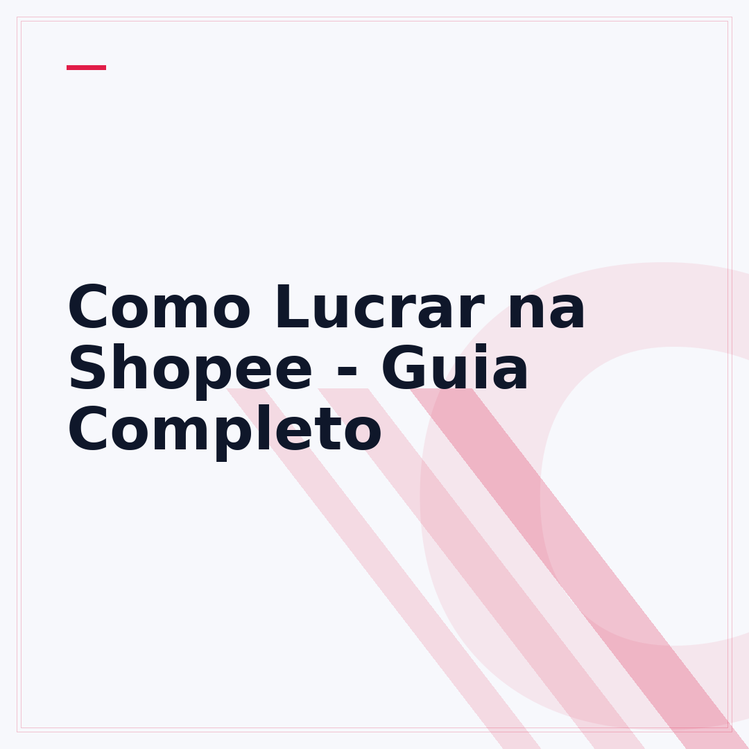 Como Lucrar na Shopee - Guia Completo