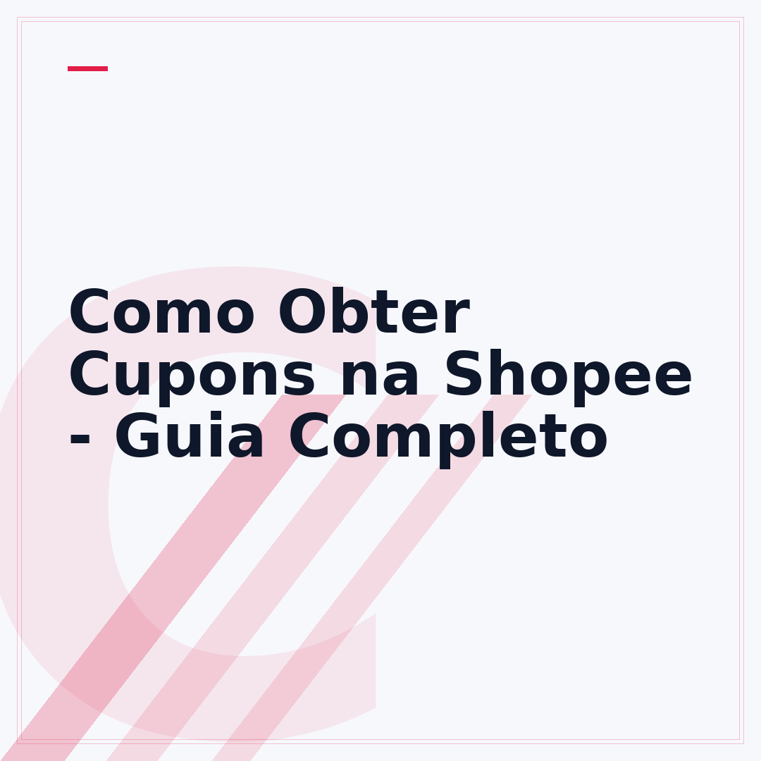 Como Obter Cupons na Shopee - Guia Completo