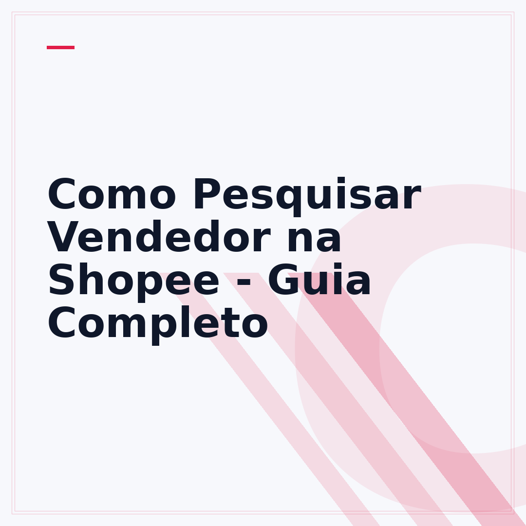 Como Pesquisar Vendedor na Shopee - Guia Completo