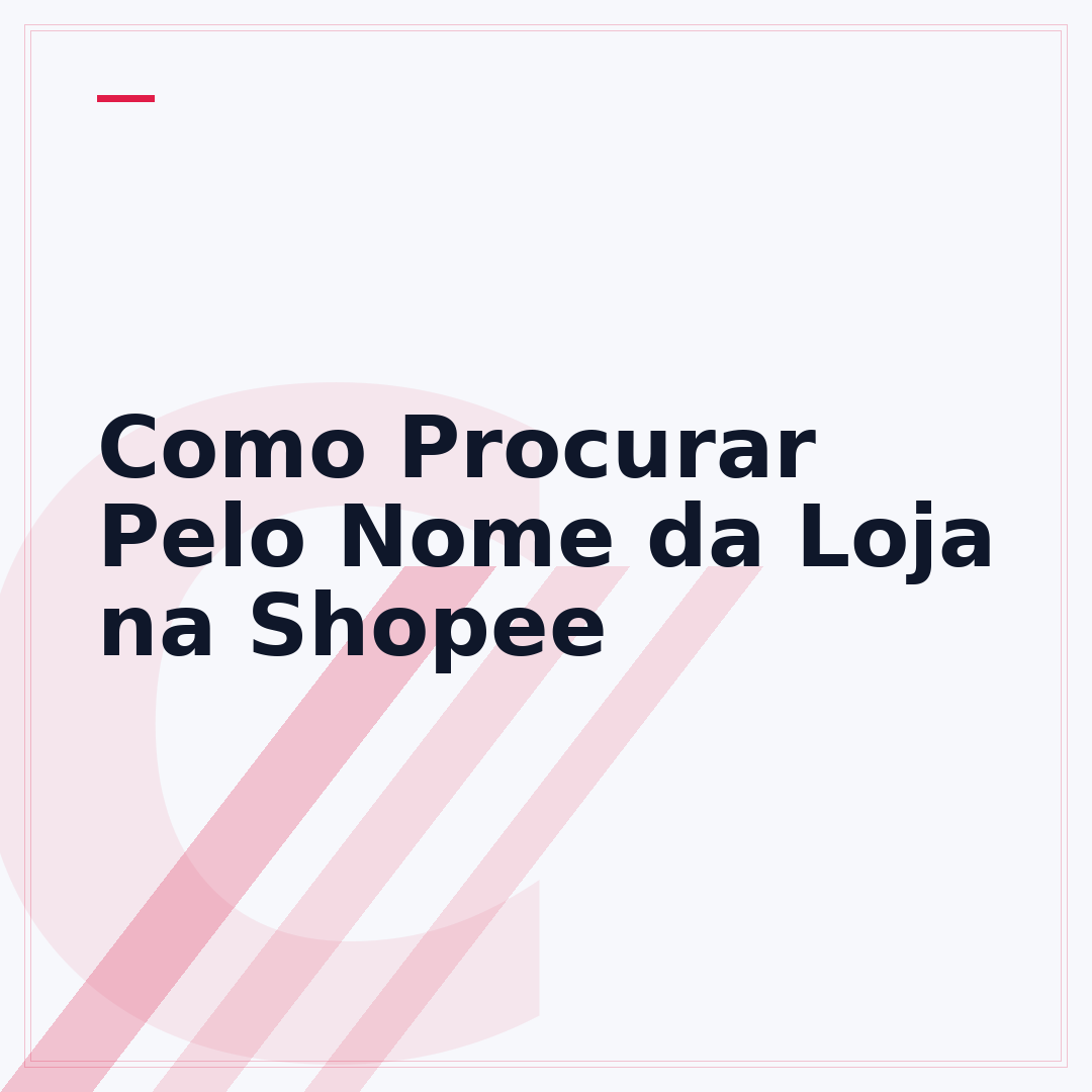 Como Procurar Pelo Nome da Loja na Shopee