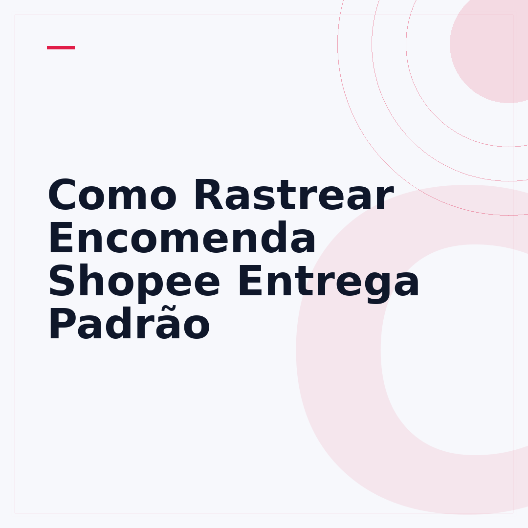 Como Rastrear Encomenda Shopee Entrega Padrão