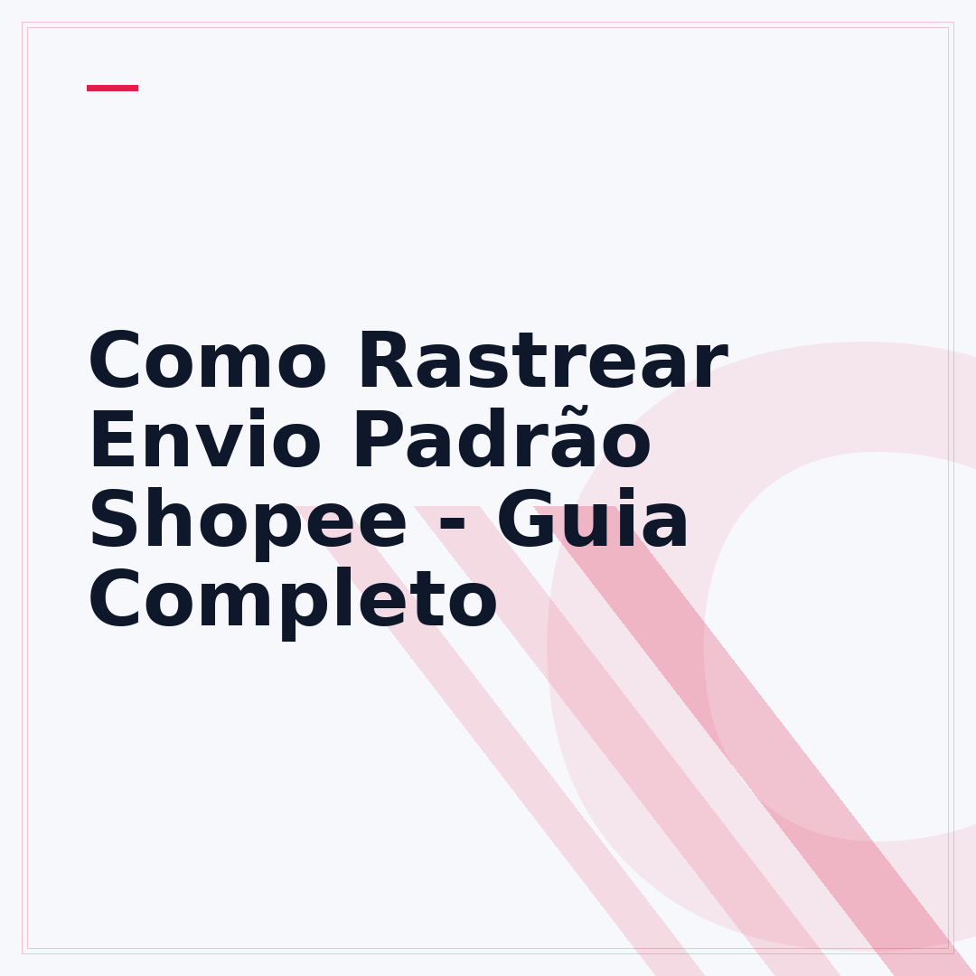 Como Rastrear Envio Padrão Shopee - Guia Completo