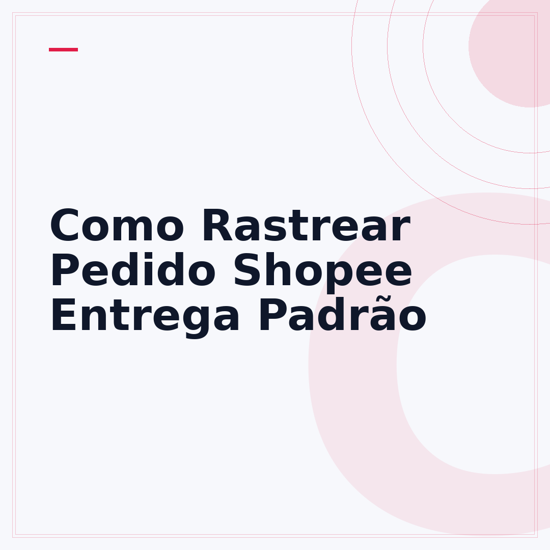Como Rastrear Pedido Shopee Entrega Padrão