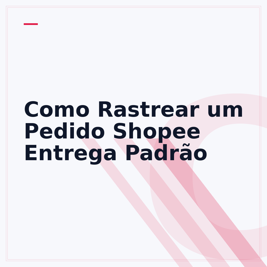 Como Rastrear um Pedido Shopee Entrega Padrão