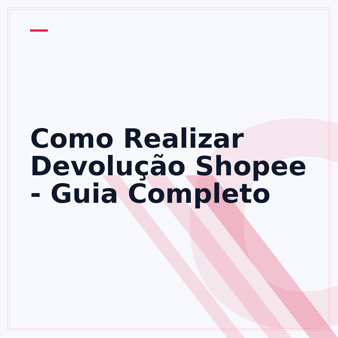Como Realizar Devolução Shopee - Guia Completo