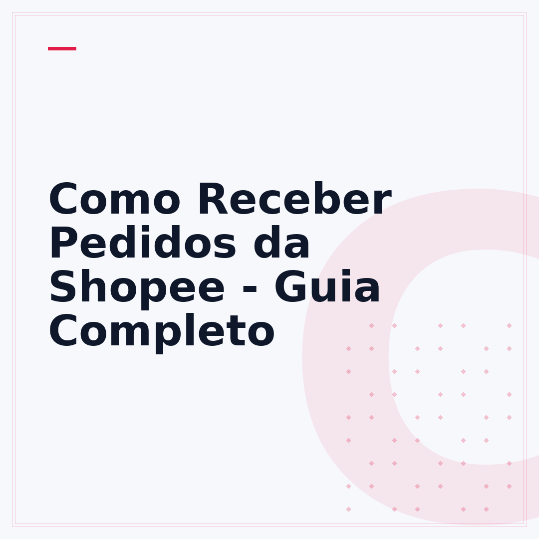 Como Receber Pedidos da Shopee - Guia Completo