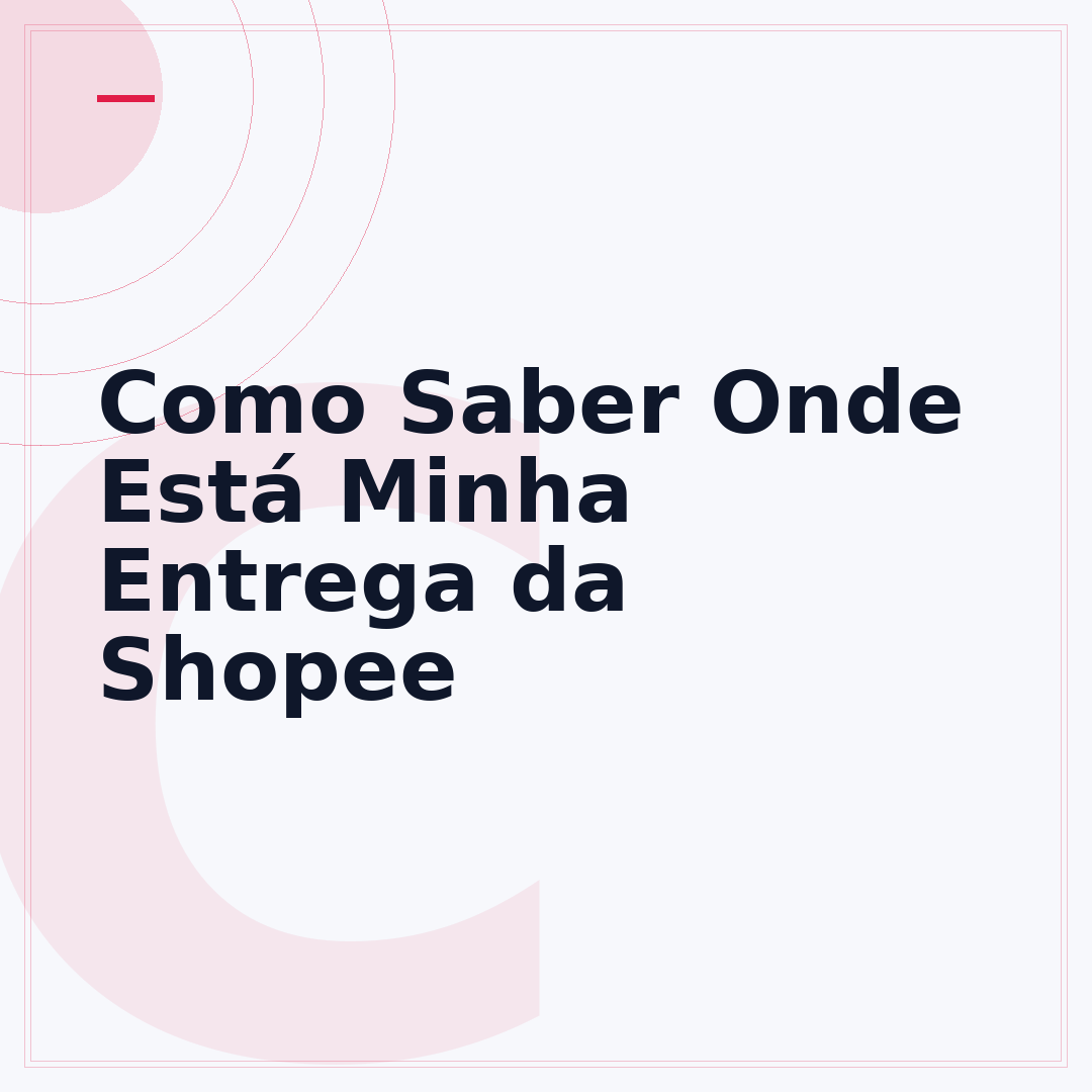 Como Saber Onde Está Minha Entrega da Shopee