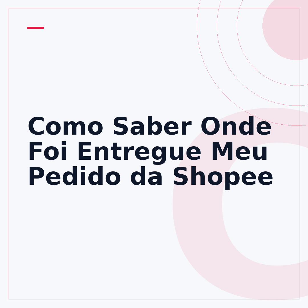 Como Saber Onde Foi Entregue Meu Pedido da Shopee