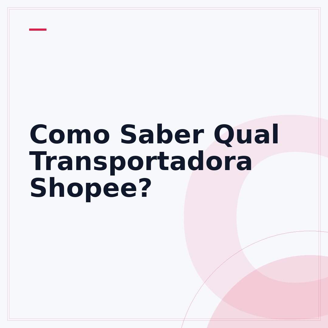 Como Saber Qual Transportadora Shopee?